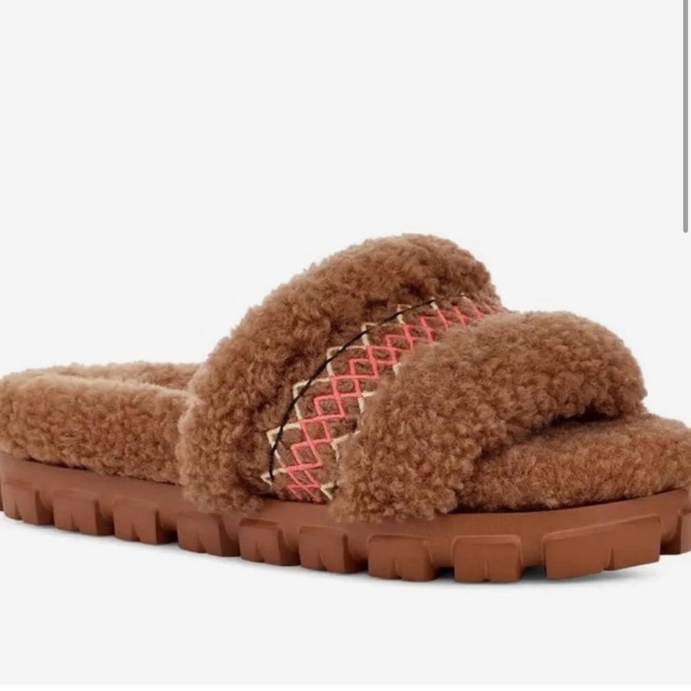 NIB UGG Cozetta Braid Slides - Women's 5 | color Hardwood